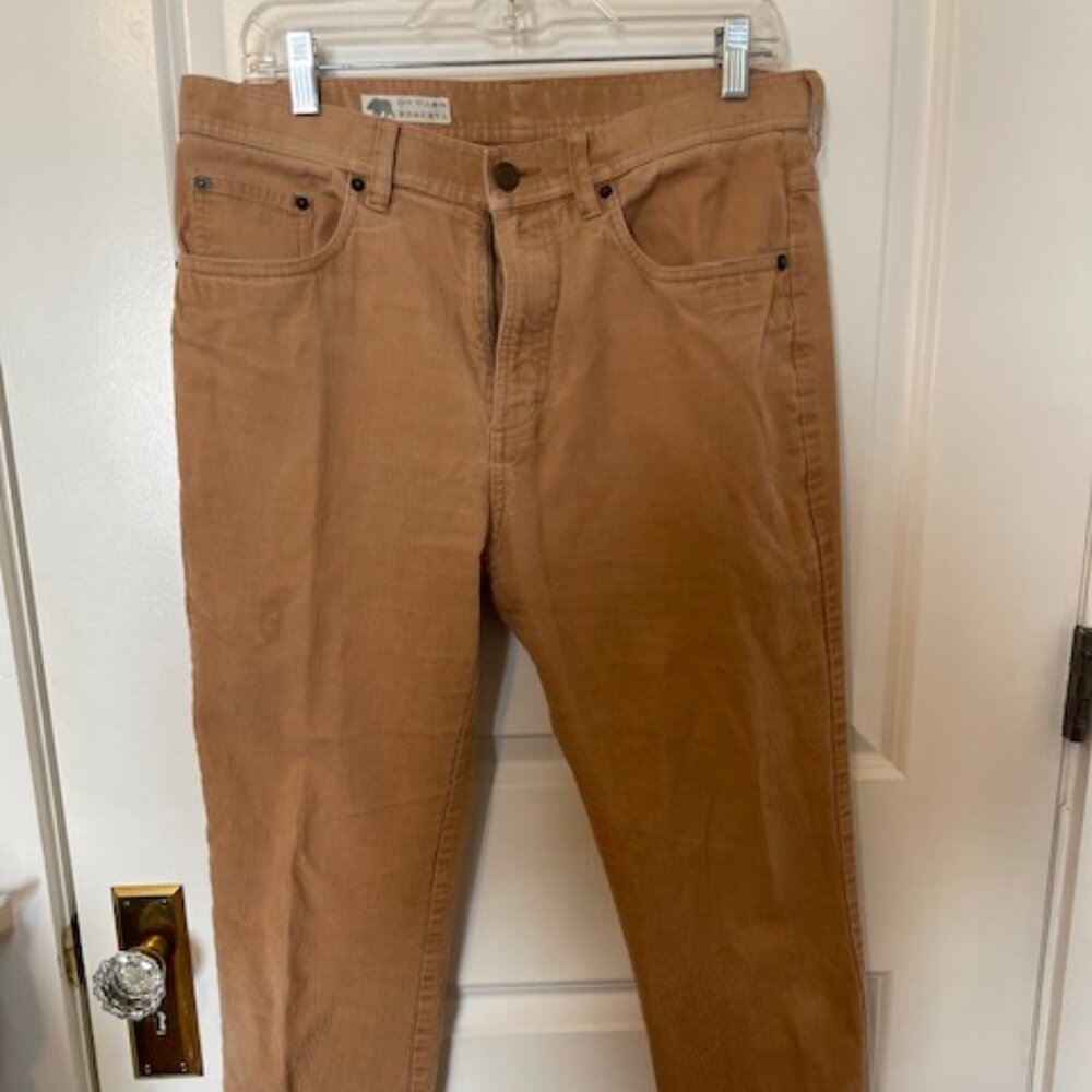 ONWARD RESERVE Bedford Tan Corduroy Five Pocket Pants 34 x 30